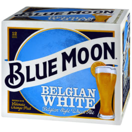 Blue Moon Belgian White Beer - 12 bottles / 12oz