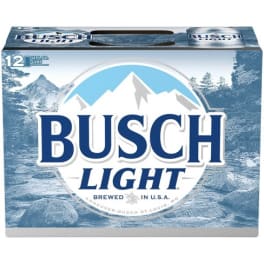BUSCH LIGHT BEER 12 PK