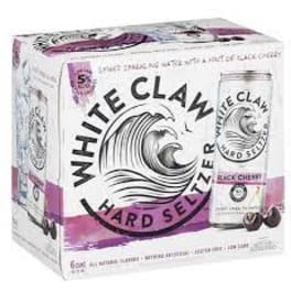 WHITE CLAW BLACK CHERRY 6 PK