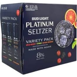 BUD LIGHT PLATINUM SELTZER VRTY 6 PK