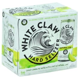 WHITE CLAW NATURAL LIME 6 PK