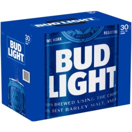 BUD LIGHT 30 PK CAN
