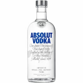 ABSOLUT 80 PROOF VODKA 750ml