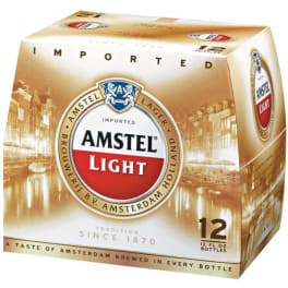 Amstel Light - 12 pack bottle 12oz