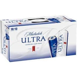 Michelob Ultra 18 pack can