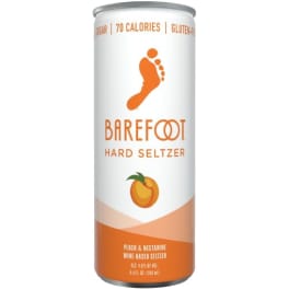 Barefoot Peach Nectarine Hard Seltzer 8 oz can