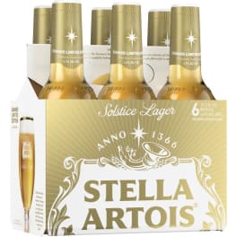 Stella Artois Solstice Lager 6 pack 6 pack bottles
