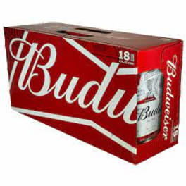 Budweiser 18 pack 18 pack can