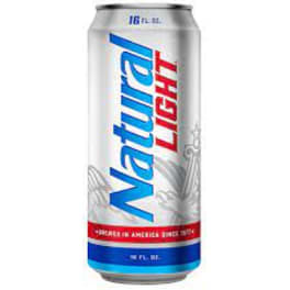 Natural Light 16 oz can