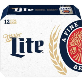 Miller Lite 12 pack 12 pack cans