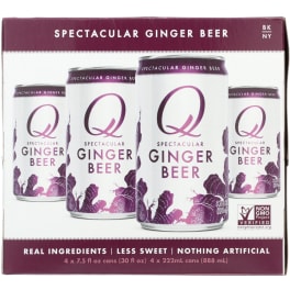 Q Spectacular Sparkling Ginger Beer - 4 cans / 7.5oz