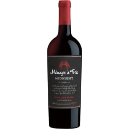 Menage a Trois Midnight Dark Red Bled - 750mL