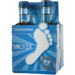 Barefoot White Wine Chardonnay - 4pk / 187ml Bottles