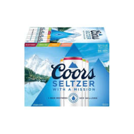 Coors Hard Seltzer Variety Pack, Gluten Free - 12 cans / 12oz