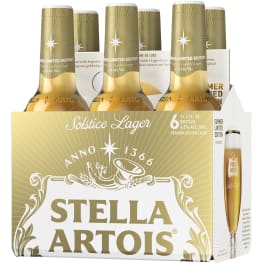 Stella Artois Solstice Lager - 6 bottles / 11.2oz