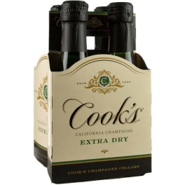 Cook's California Champagne Extra Dry - 4 bottles / 187mL