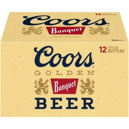 Coors Banquet Lager Beer - 12 bottle / 12oz