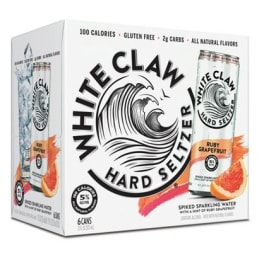 White Claw Ruby Grapefruit Hard Seltzer - 6 cans / 12oz