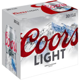 Coors Light 30pk 12 oz cans