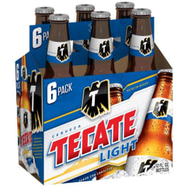 Tecate Light 6pk bottles
