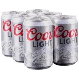 Coors Light 6pk cans