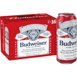 Budweiser 12pk 16oz cans