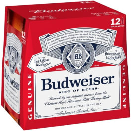 Budweiser - 12 bottles / 12oz