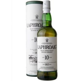 Laphroaig Islay Single Malt Scotch Whisky 10 Year Old - 750mL