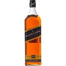 Johnnie Walker Black Label 12 Year old Whiskey Scotch - 1L