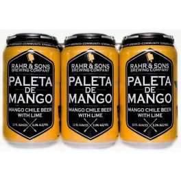 Rahr & Sons Paleta de Mango - 6 pack can / 12oz