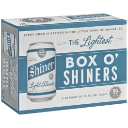 Shiner Light Blonde - 12 pack can / 12oz