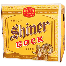 Shiner Bock - 12 pack bottle / 12oz