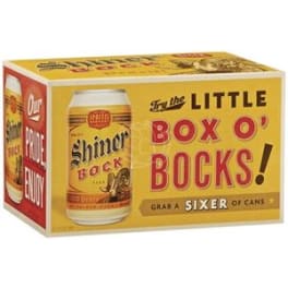Shiner's Original - 6 pack can / 12oz