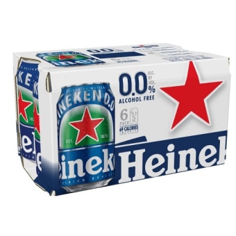 HEINEKEN NON ALCOHOLIC 6PK CAN