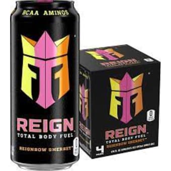 Reign " Rainbow Sherbert" 4 Pack Cans