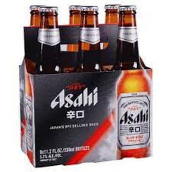 Asahi 6pk 12oz btl