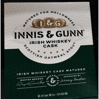 Innis & Gunn Irish Whiskey Cask 4 Pack Cans 1 Pint. 09 fl. Oz