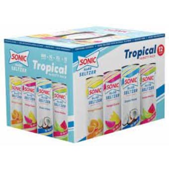 Sonic Hard Seltzer Tropical Variety 12 Pack Cans