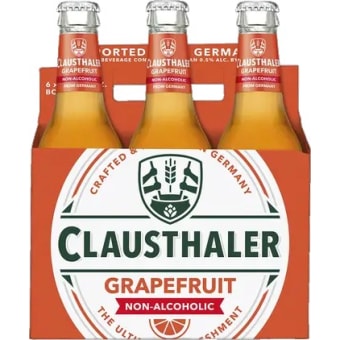 Clausthaler Grapefruit 6 x 12oz Bottles