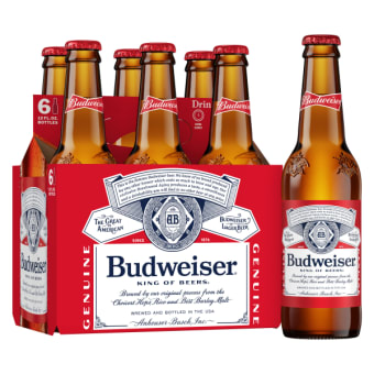 Budweiser 6 x 12oz Bottles