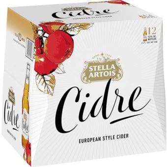 Stella Artois Cidre 12 Pack 12oz Bottles