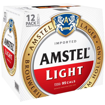 Amstel Light 12 x 12oz Bottles