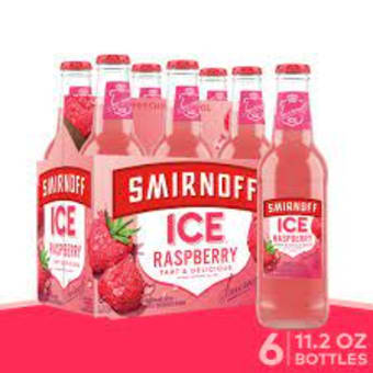 Smirnoff Raspberry 6 Pack 12oz Bottles