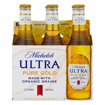 Michelob Ultra Gold 6 Pack Bottles