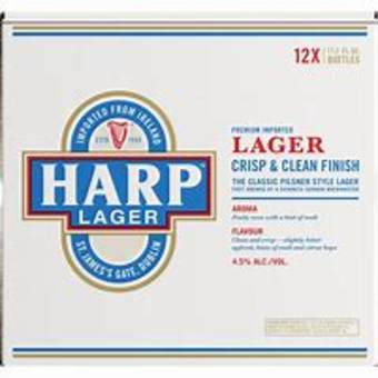 Harp 2/12 pk bottles