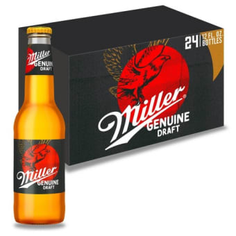 Miller Genuine Draft 24 Pack 12 oz Bottles