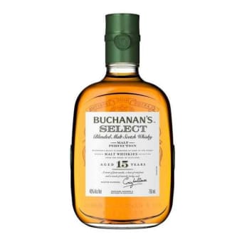 Buchanan's Select 15 Years Old Blended Malt Scotch Whiskey 750ml Bottle