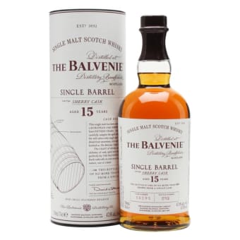 The Balvenie 15 Year Old Single Barrel Sherry Cask Single Malt Scotch Whiskey