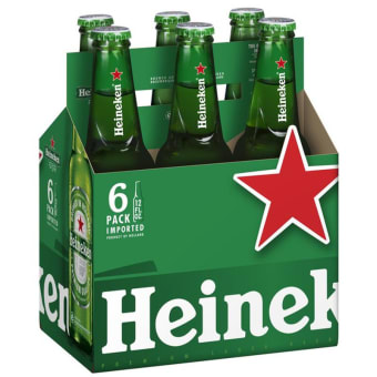 Heineken Lager 6x 12oz Bottles