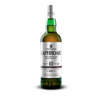 Laphroaig Cask Strength Islay Single Malt Scotch Whiskey 10 Year 750ml Bottle